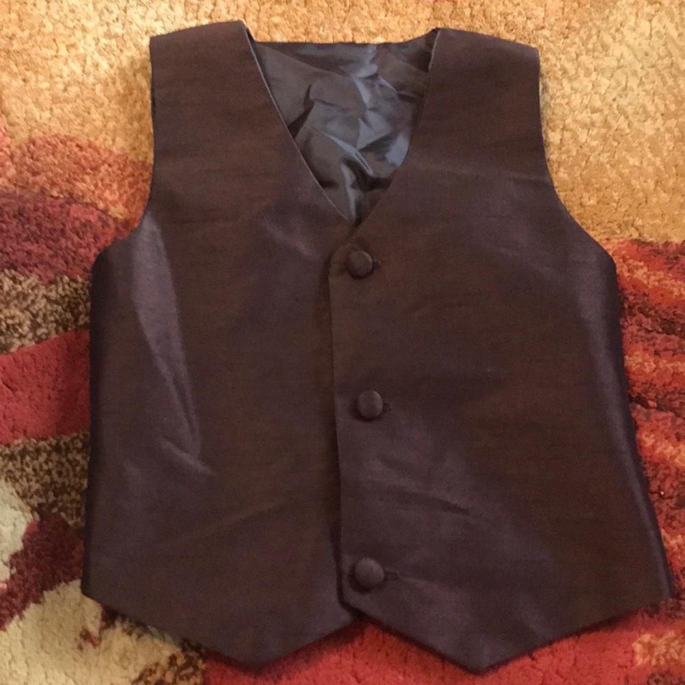 Chocolate colored boys vest